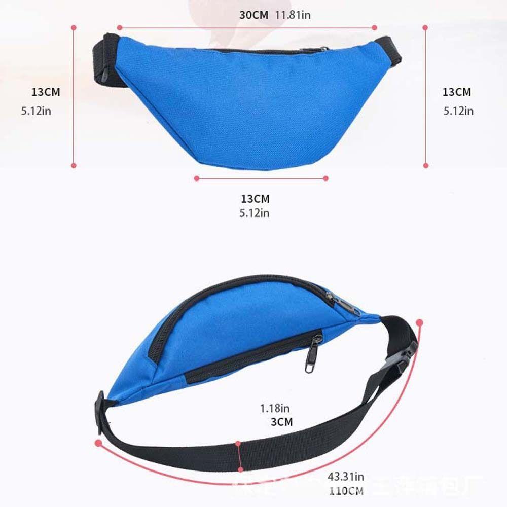 Solid Color Running Chest Bag Waterproof Fitness Crossbody Bag Sports Shoulder Bag  Female/Male
