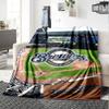Name Custom Milwaukee Brewers Logo Print Flannel Blanket High Quality Warm Comfortable Cover for All Seasons Perfect for Gifts Home Decor