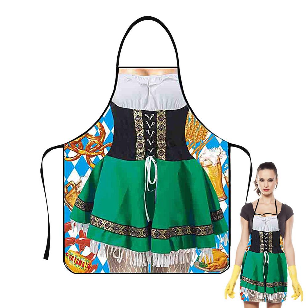 Октоберфест Фартук Личность Сексуальная Кухня Водонепроницаемый Фартук Для Женщин Delantal Cocina Hombre Barista BBQ Смешной Фартук для мышц Нагрудники