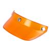 Windproof 3 Snap-Button Visor Shield Lens Visor Flip Up Wind Shield for Open Face Motorbike Helmet Anti-UV Fog Universal