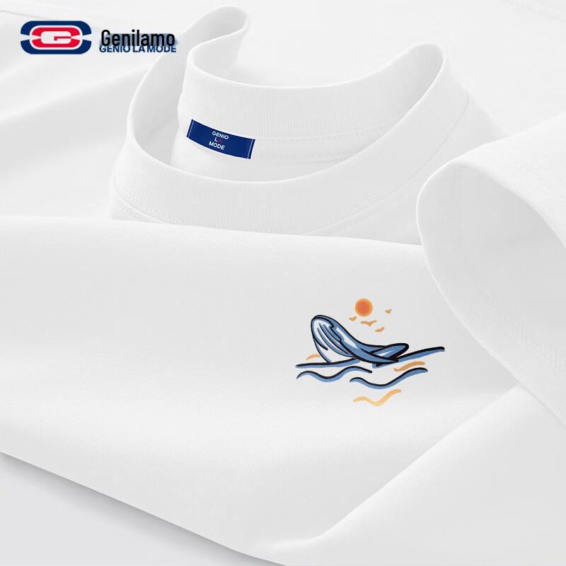 GENIOLAMODE Men's Loose Fit Cotton Graphic T-Shirt