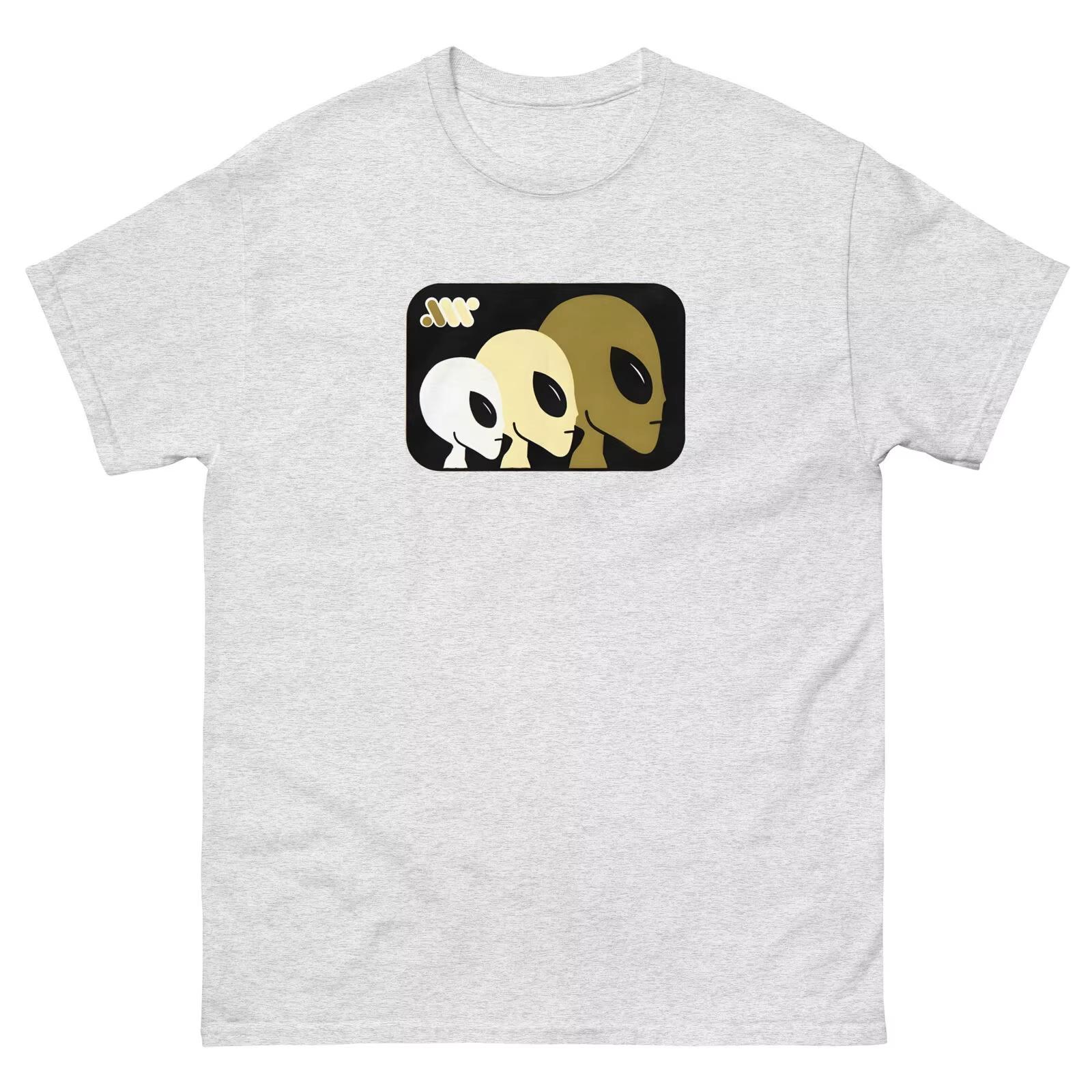 

Alien Workshop Skateboards Three Aliens Retro Skateboarding T Shirt Design aesthetic clothes gothic oversized t shirt graphic S