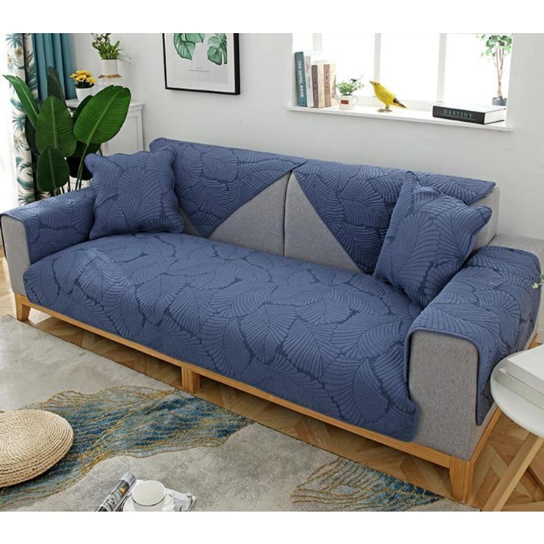 Fashionable And Simple Double-Faced Pure Cotton Sofa Cushion Four All Season universal Anti Slip And Dustproof Sofa Cushion