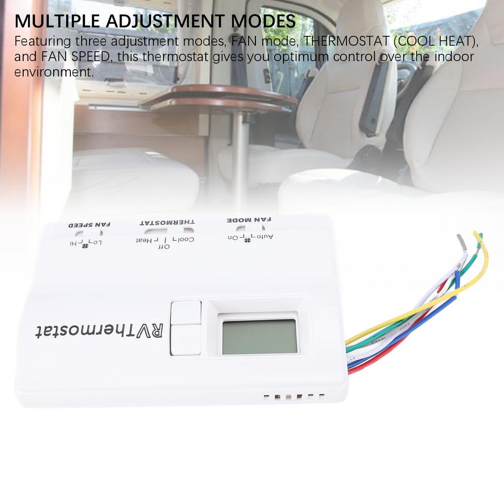 RV Digital Thermostat 3 Adjustment Modes Heating Cooling Wall Mounted Thermostat 83303362 for 8330-336, 8330-337, 8330-338