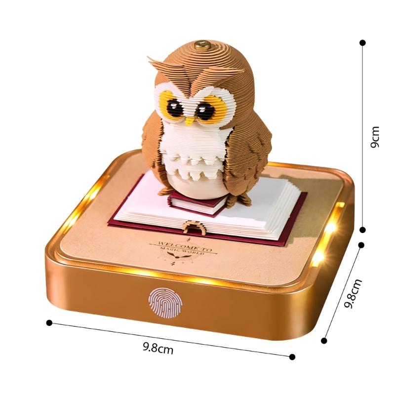 Sophisticated 3D Paper Sculpture Date Planner With Included Light Perfect For Home And Office Use