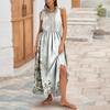 Women's Summer Fashion Tank Dress A-Line Sleeveless Casual Floral/Solid Pocket Dress