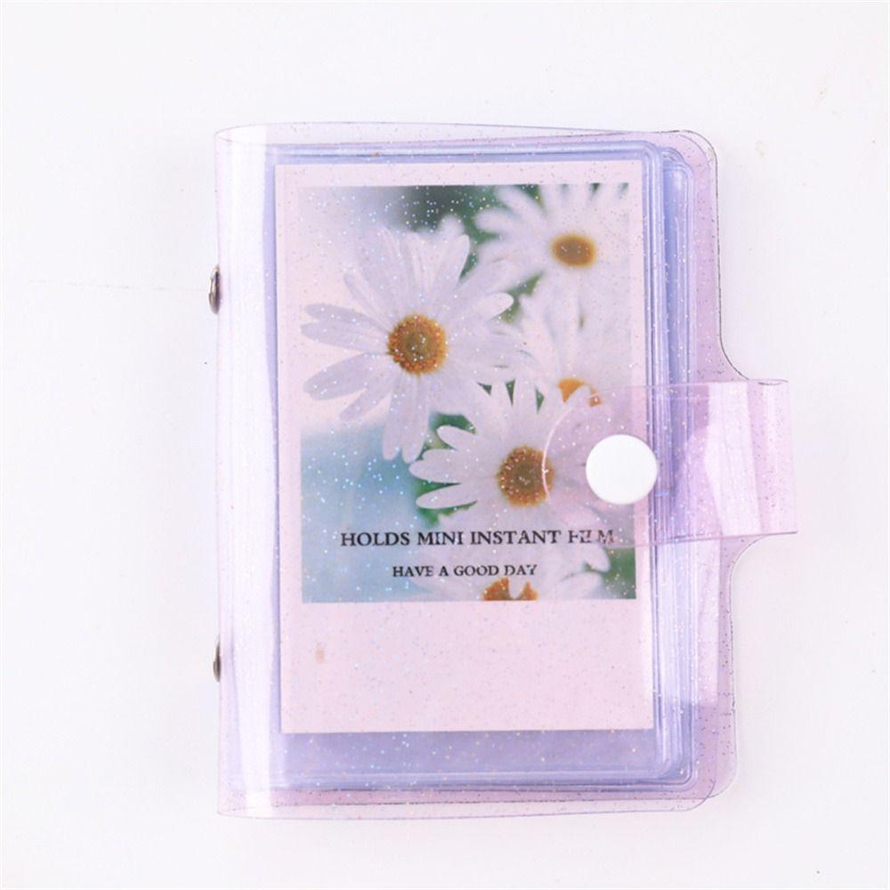 Transparent Glitter Jelly Color LOMO Cards Card Holder Mini Photo Album Photo Album Instax Album