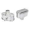 Aluminum Valve Cover Breather PCV Combo Kit Finned Oval Polished 6100FP for Replacement