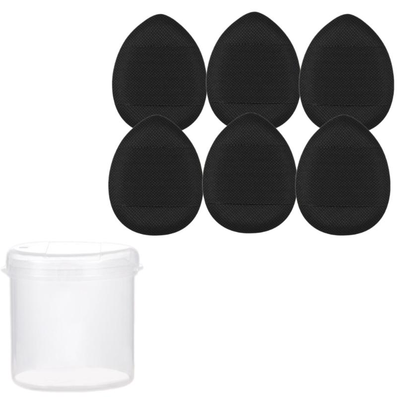 6/10 Pcs/Set Makeup Puff Finger Powder Puff Triangles Makeup Puff Face Eye Makeup Pad Wet Dry Makeup Tool 6 pack