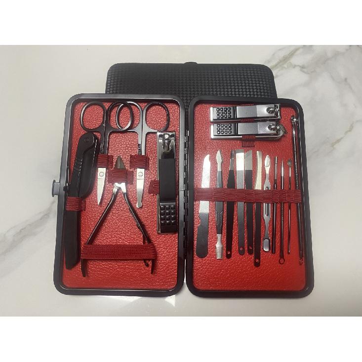High-end Semi-black Nail Clipper Set, Complete Set of Stainless Steel Manicure Tools