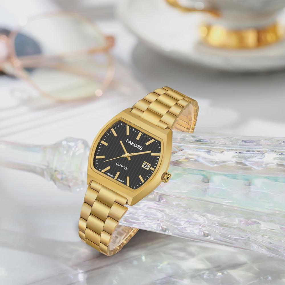 Elegant Watches For Women Waterproof Luminous Date Week Ladies Watch Quartz Stainless Steel Woman's Fashion Wristwatch
