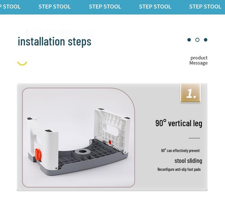 Foldable Toilet Footrest Stool for Elderly and Pregnant Users