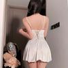 Sexy Lingerie Bow Lace Hollow Pajamas Summer Suspenders Sexy Home Nightdress