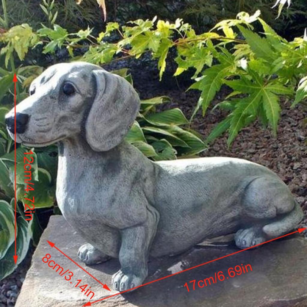 Dachshund Statue Garden Decor Memorial Dog Figurines garden accessories outdoor decoration dog garden decoration big figures