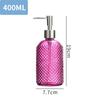 400MLGlass press bottle Portable Travel and Home Use Hand Sanitizer and Lotion Dispensing Bottle Shampoo and shower gel containe