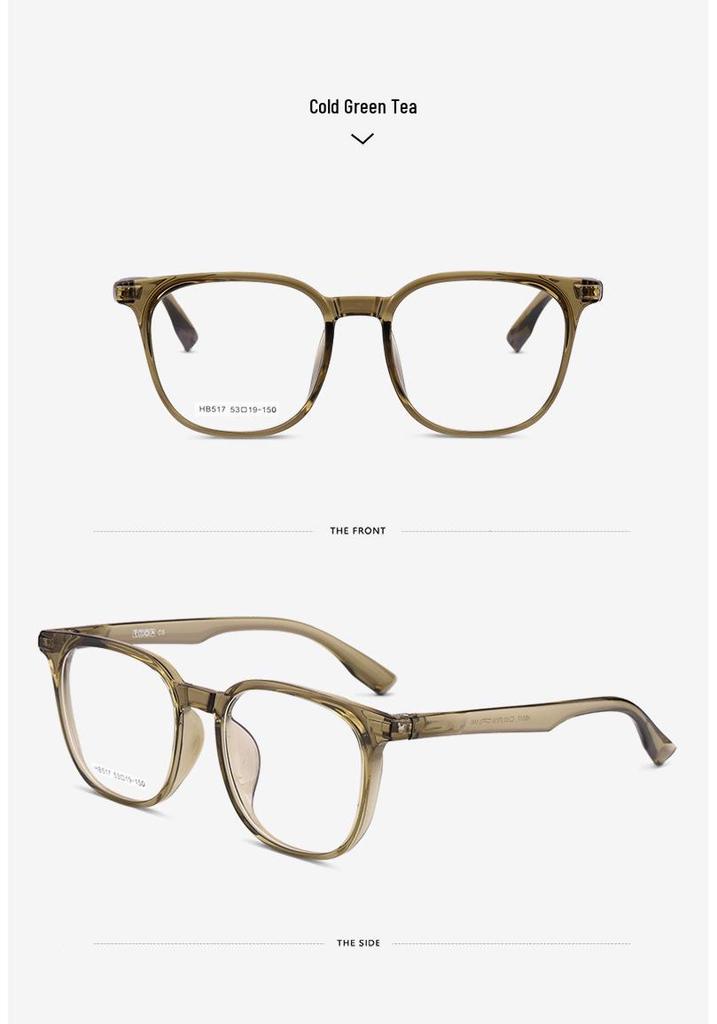 Women's TR90 Youth Glasses: Square/Round Frames, Face-Enhancing Design, Compatible with Prescription Lenses