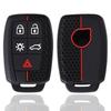 Custodia in silicone per chiave a 5 pulsanti Fob Per Volvo XC90 C70 S60 D5 V50 S40 C30 Copertura guscio per chiave remota senza chiave Porta skin