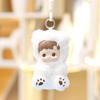 Solid Kids Color Plush Doll Keychain Stuffed Toy Gift For Birthday Bag Pendant