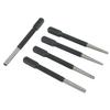 5 Piece Nail Punch Set with Knurled Body for Precise Punching of Wood Metal and Plastic Materials Length 100mm