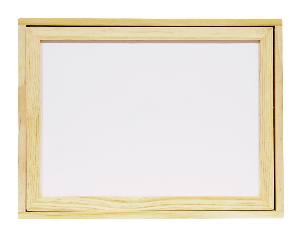 Drewniana Tablica Edukacyjna 2W1 Dwustronna Magnetyczna Kredowa Zegar