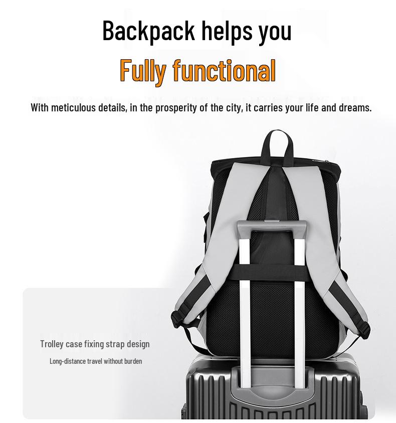 2025 Casual Sports Backpack: Large Capacity, Wet/Dry Separation for Students & Commuters