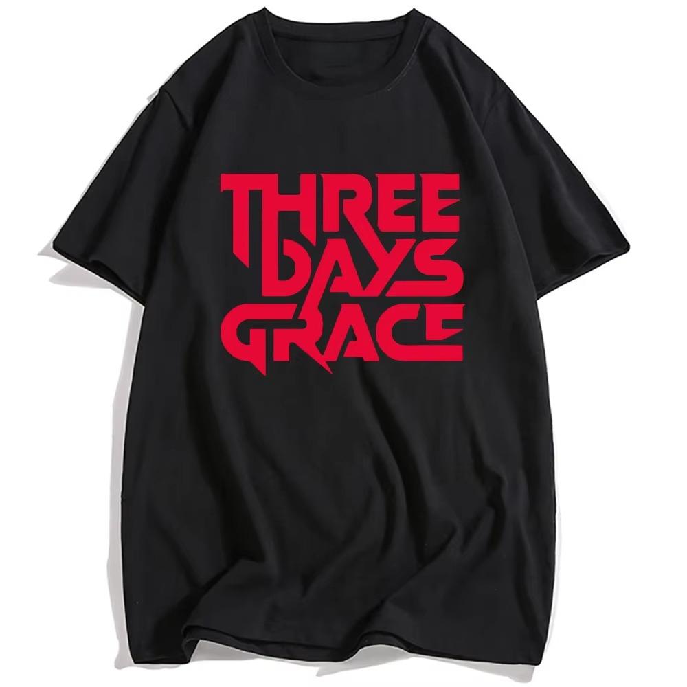 THREE DAYS GRACE Band mens 100cotton Tshirt hiphop regular style Mens Womens oversized Y2K Tee Casual Loose Outdoor Street