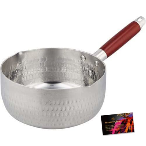 

Yukihira pot, deep, 20cm, lightweight, high heat efficiency, induction and gas compatible, ultra-lightweight, durable, and long-lasting, includes RC s