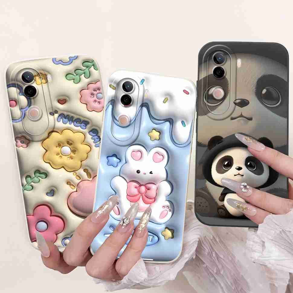 Flower Cover For Vivo V40e Case Soft Silicone Phone Back Cover Casing For Vivo V 40e V40e 4G V2403 Coque TPU Fundas