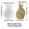 Easter Embossed Egg Flower Rabbit Candle Silicone Mold DIY Animal Bunny Scented Soap Plaster Making Mould Home Decor