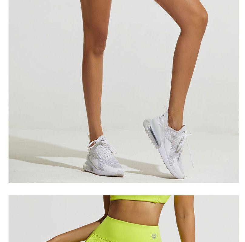 Gradient High-Waisted Anti-Exposure Sport Skort with Pockets - Quick-Dry Yoga and Fashion Wear