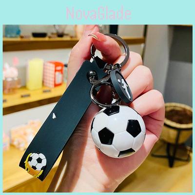 Llavero de Fútbol de Dibujos Animados Lindo Adorable Colgador de Bolso de Balón de Fútbol Accesorio para Coche