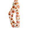Adult Halloween Print Loose Fit Casual Pajama Pants No Drawstring for Sleep