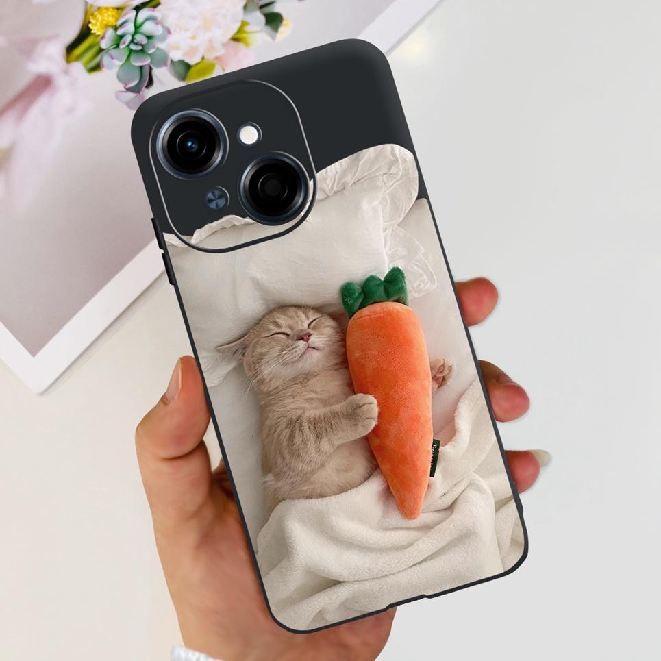 For Tecno Spark GO 1 / Spark GO 2025 / Pop 9 Phone Cover Case Cool Cartoon Dragon Space Man Cute Cat Funda Soft Black Silicone