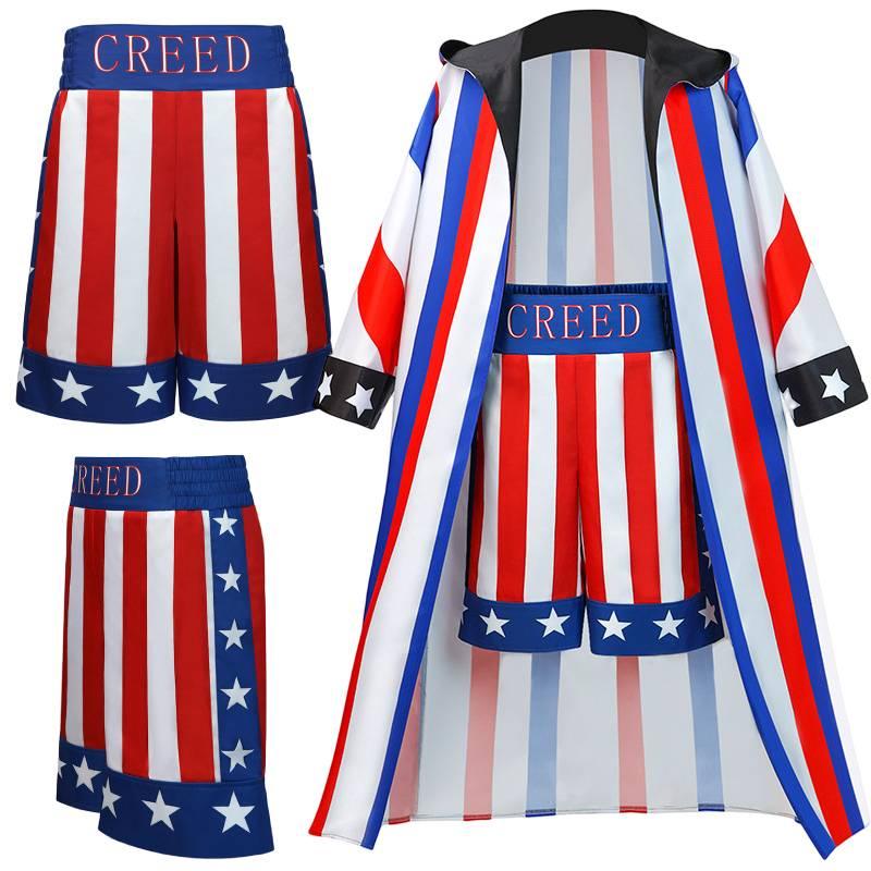 Adonis Creed Inspiriertes Kostümset für Halloween und Bühnenauftritte Hochwertiges Polyestermaterial