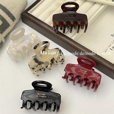 French & Korean Style Acetate Claw Clip - Medium High Ponytail & Half-Up Princess Hairstyle