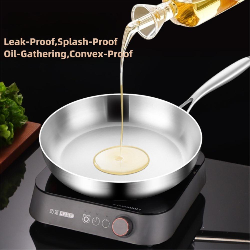 Multi-functional Frying Pan Uncoated Fried Steak Pot New NonStick Skillet  Gas Induction Cooker