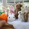 Păpușă Miniatură la Scara 1/6 sau 1/12 Urs Iepure Jucărie de Pluș Mini Decor Cameră Copii pentru Accesorii Păpușă OB11 Blyth