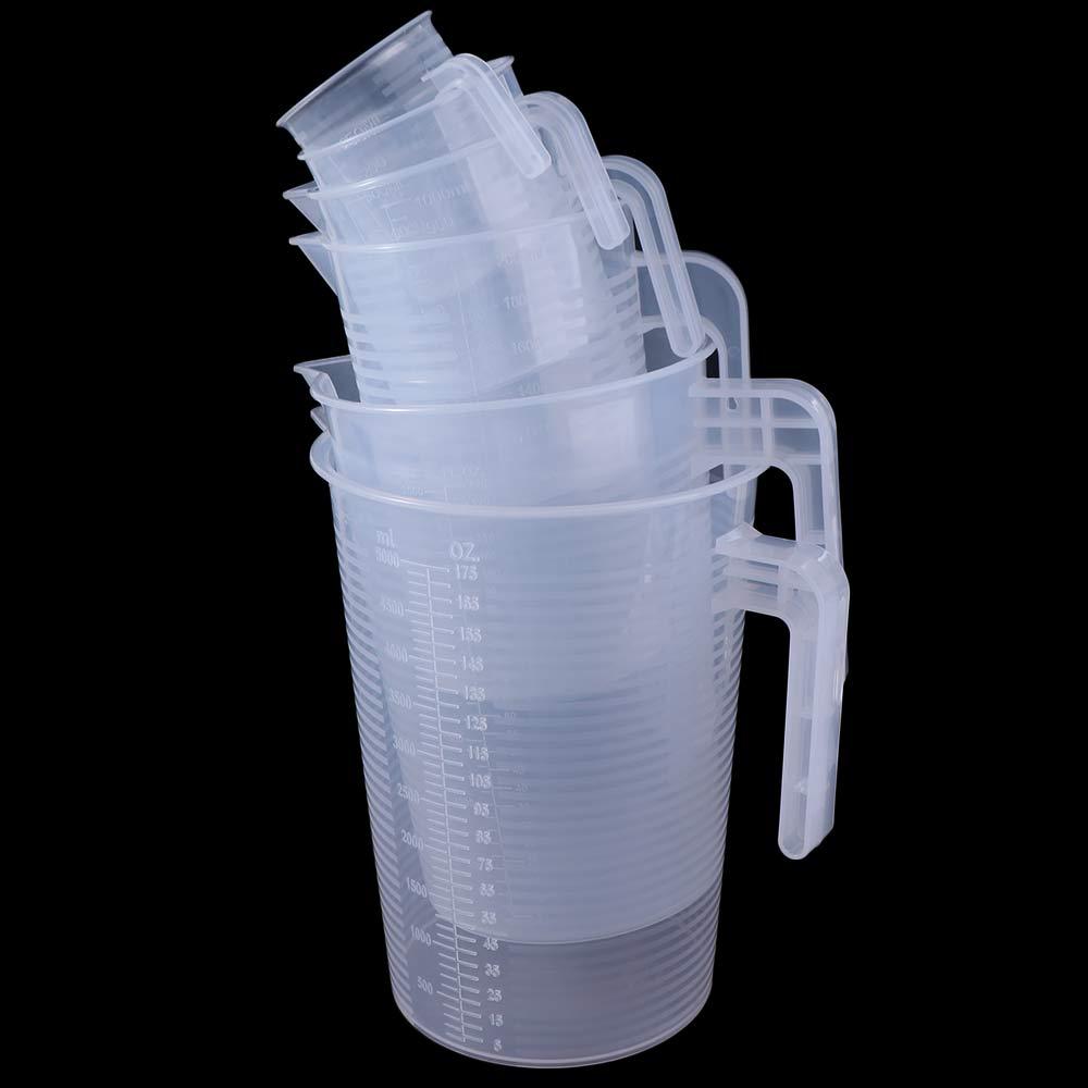Plastic Graduated Measuring Cup Large-capacity Water Container Multi Size Scale Cup  Kitchen