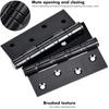  2-Piece 10x7.8cm Heavy-Duty Stainless Steel Door Hinges With 16 Screws – Black/Gold/Silver – For Entry Doors, Cabinets, Windows, Toolboxes