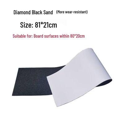 Papel de Lija Antideslizante Negro Resistente al Agua con Doble Patada para Skateboard y Longboard.