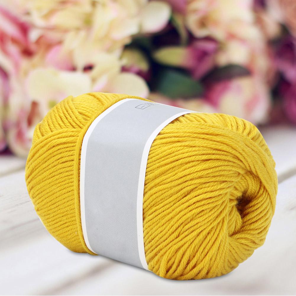 Popular Baby Milk Thread Thick Milk Cotton Line Manual Weaving(bluish Yellow)
