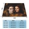 Edward Bella Flannel Throw Blanket The Twilight Saga Movie Blanket for Home Travel Ultra-Soft Bedspread