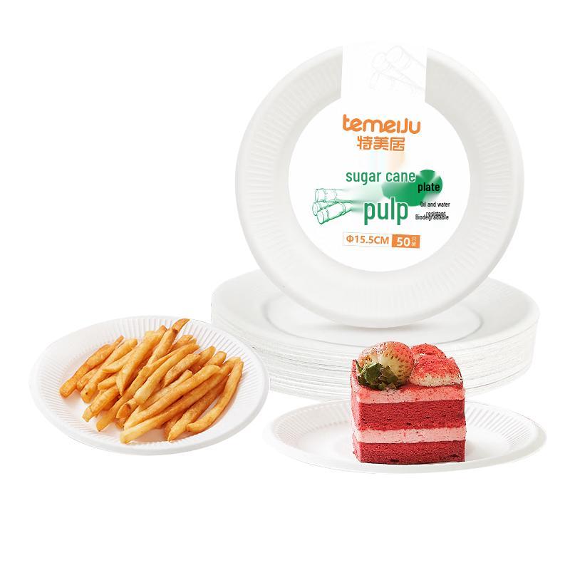 Temeiju Disposable Round Plates