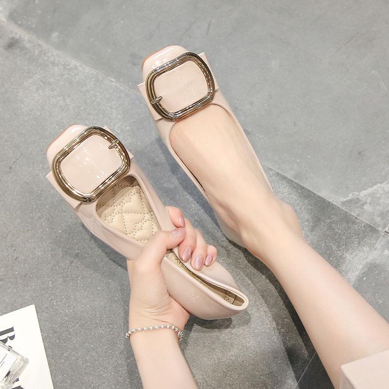 Fashion Spring Summer Flats Women Shoes Elegant Office Ladies Shoes Soft Black Red Plus Size 42 D376