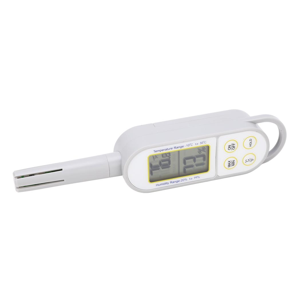 Innenraum Temperatur-Feuchtigkeitsmesser Digitales Trocken-Nass-Thermometer Handheld-Hygrometer mit Batterie