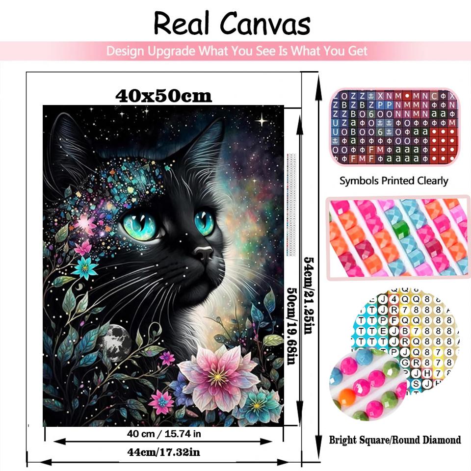 Diamantkreuz-Stickerei Buntes Gemälde Niedliche Farbige Eule Katze und Hund 5D DIY Diamant-Tierstickerei Heimdekoration