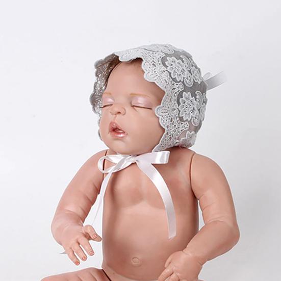 Pamut Babasapka Csipke Mintás Csecsemő Kötött Csipkesapka Kisfiúknak és Kislányoknak Pánttal