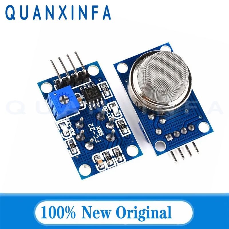 2 STUKS MQ-2 MQ-3 MQ-4 MQ-5 MQ-6 MQ-7 MQ-8 MQ-9 MQ-135 Sensor Module Detecteert Rook methaan vloeibaar gas sensor module Arduino DIY