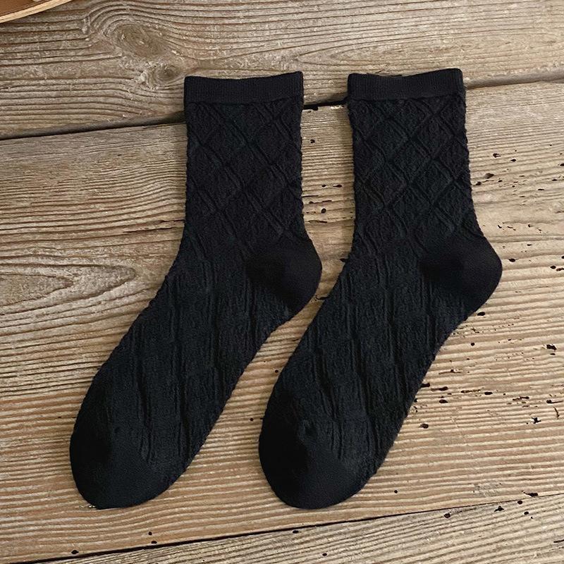 

Ретро носки для девочек в школьном стиле, тонкие гольфы до середины икры для весны и лета, длинные чулки 1 pair