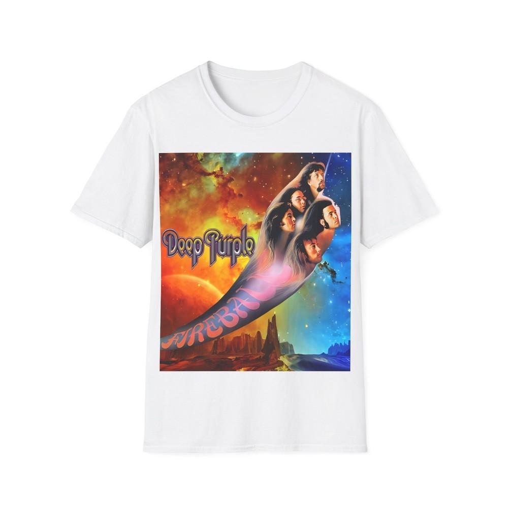 

Unisex Soft Cotton T-Shirt. Deep Purple Fireball S
